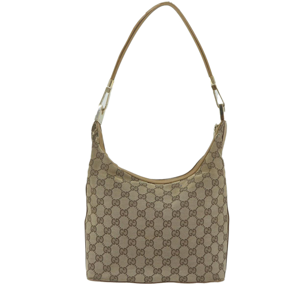 GUCCI GG Canvas Shoulder Bag Beige 001 3814 Auth 60888 - Picture 2 of 16